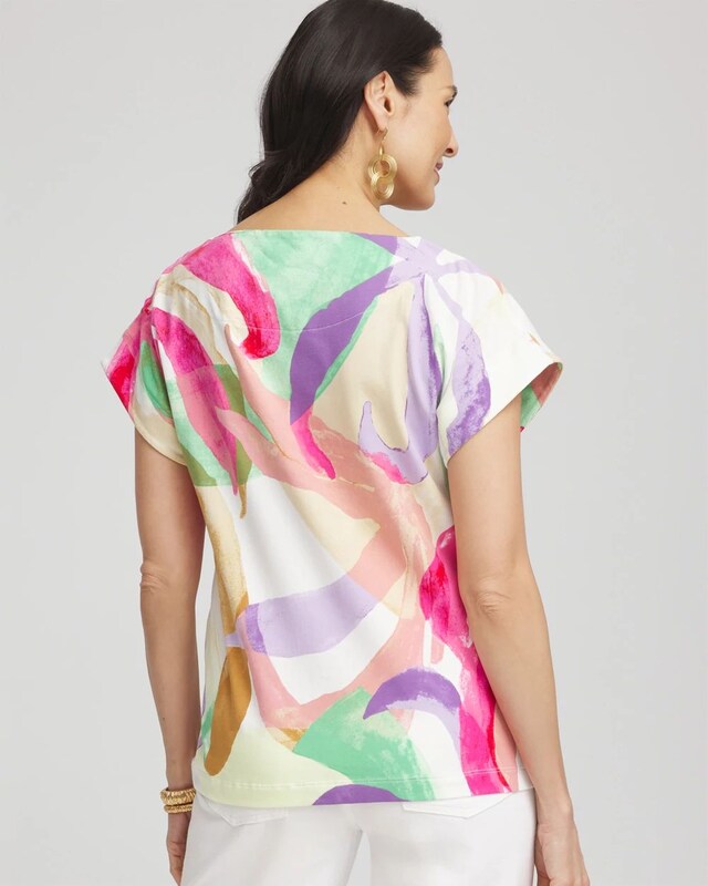Blooms Short Sleeve Dolman Tee - image 3